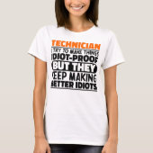 Techniker Ich versuche, Dinge Cool zu machen Lusti T-Shirt (Vorderseite)