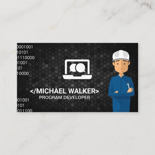 Techniker | Software-Hardware Visitenkarte (Vorderseite)