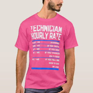 Techniker Stundenlokomitee Techniker Techniker T-Shirt