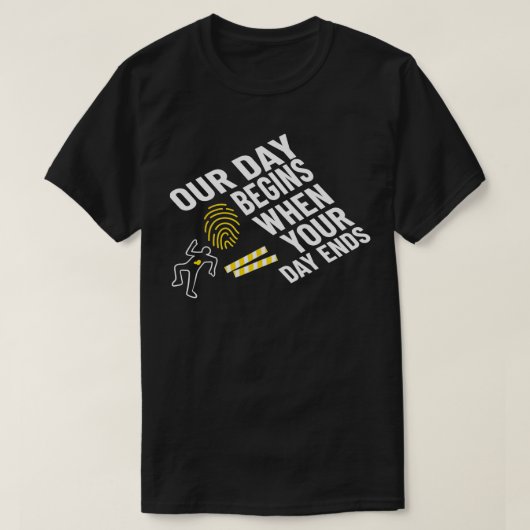 Techniker Verbrecherszene T-Shirt (Design vorne)