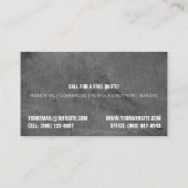 Techniker-Visitenkarte Visitenkarte (Rückseite)