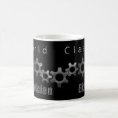 Techniker von Weltklasse Metallisch Kaffeetasse (Mittel)