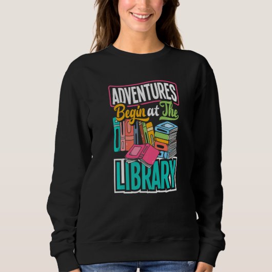 Technikerabenteuer der Archivbibliothek beginnen b Sweatshirt (Vorderseite)