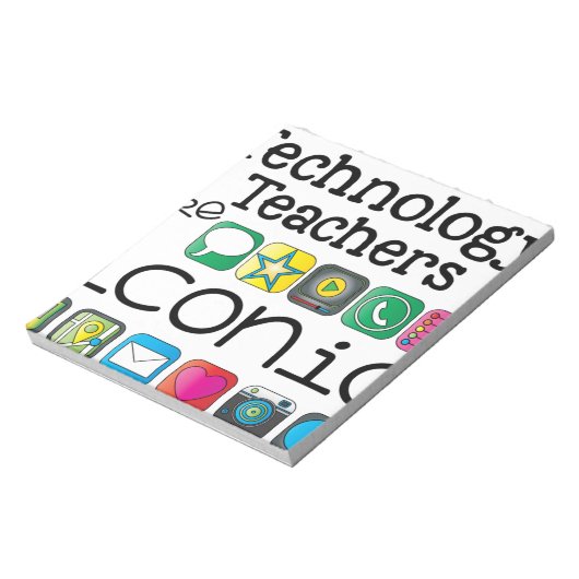 Techniklehrer sind ikonisch notizblock (Rotiert)