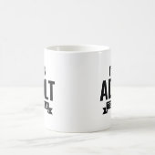 Technisch bin ich erwachsen kaffeetasse (Mittel)