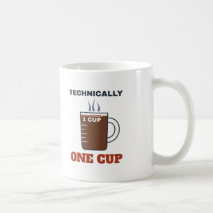Technisch eine Tasse Lustiger Kaffeefanatiker Humo