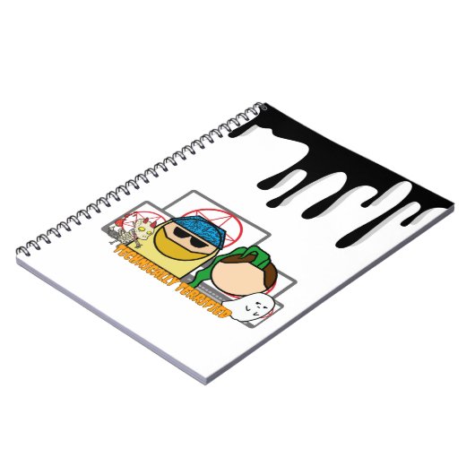 Technisch gekennzeichnetes Notebook #2 Notizblock (Linke Seite)