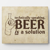 Technisch gesehen ist Bier eine Lösung Fotoplatte (Vorderseite)