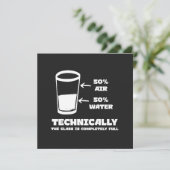 Technisch gesehen ist das Glas völlig glänzend Einladung (Stehend Vorderseite)