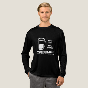 Technisch gesehen ist das Glas völlig glänzend Tri-Blend Shirt