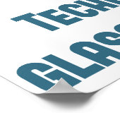 Technisch ist das Glas immer voll Poster (Ecke)