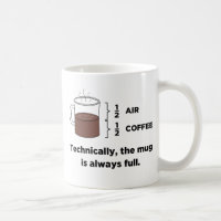 Technisch ist die Tasse immer volle Kaffee-Tasse