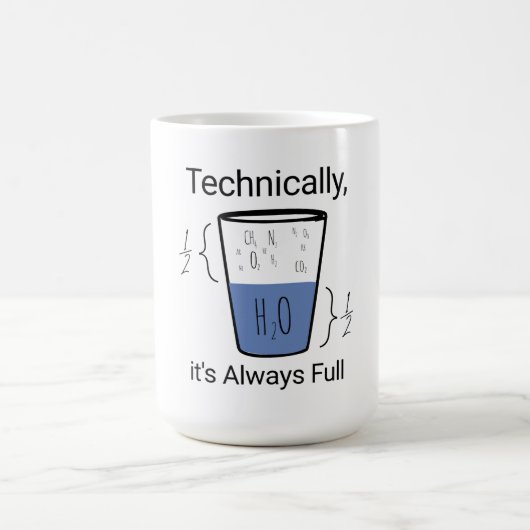 Technisch ist es immer voll kaffeetasse (Mittel)