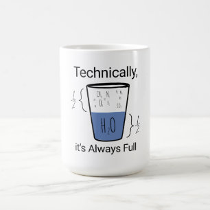 Technisch ist es immer voll kaffeetasse