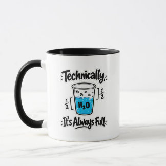 Technisch ist es immer voll Lustige Chemie-Quote Tasse