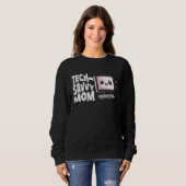 Technisch versierte Mutter Computertechnologie Fra Sweatshirt (Vorne ganz)