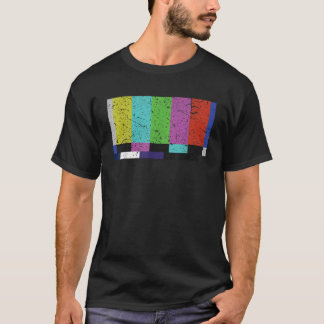 Technische analoge No-Signal-Anzeige Retro-Fernseh T-Shirt