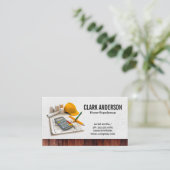 Technische Ausrüstung für Blaudrucke | Builder Visitenkarte (Stehend Vorderseite)