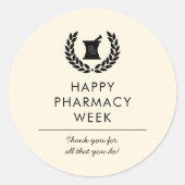 Technische Bewertung durch den Apotheker Runder Aufkleber (Vorderseite)