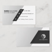 Technische Einfache Trennung Visitenkarte (Vorne/Hinten)