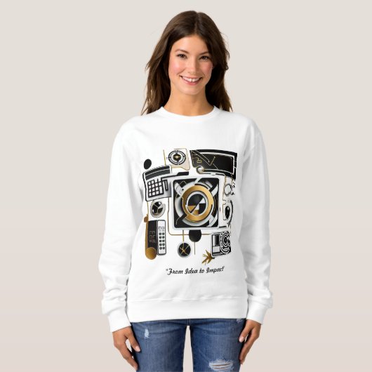 "Technische Evolution enthüllt" Sweatshirt (Vorne ganz)