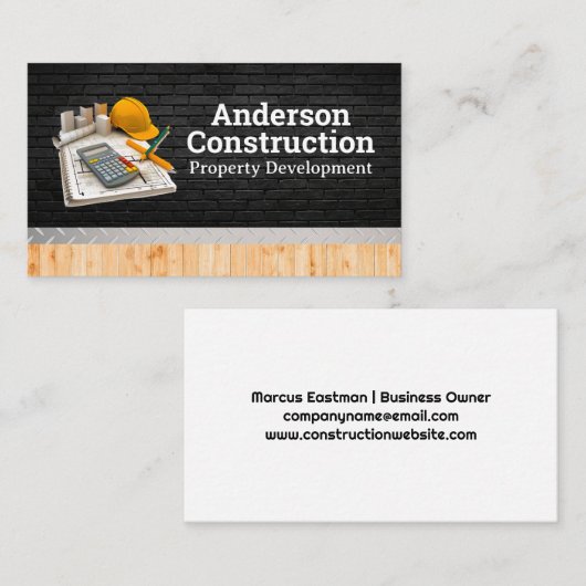 technische Instrumente und Ausrüstung Visitenkarte (Vorne/Hinten)