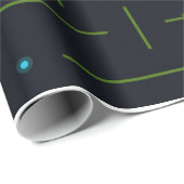 Technische Leiterplatte nahtloses Muster Geschenkpapier (Rolleneckpunkt)