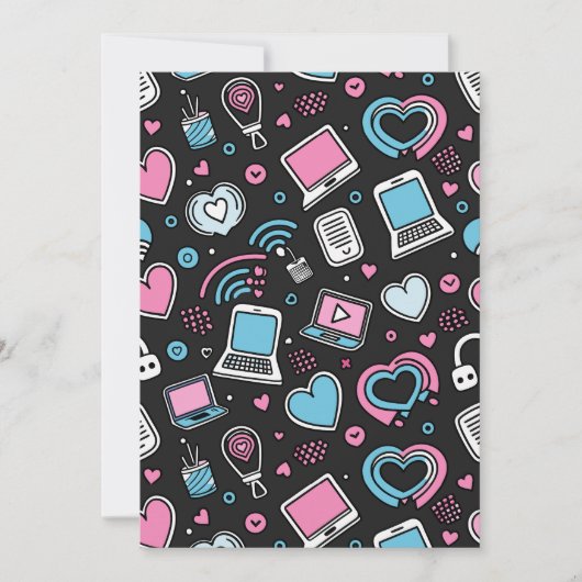 Technische Liebe Einladung (Vorderseite)