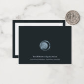 Technische Logo-Karte Mitteilungskarte (Vorderseite/Rückseite Beispiel)