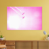 Technische Magenta Halftone-Effekt-Flugzeug in Sky Leinwanddruck (Insitu (Wohnzimmer))