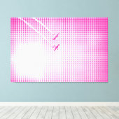 Technische Magenta Halftone-Effekt-Flugzeug in Sky Leinwanddruck (Insitu (Holzboden))