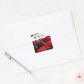 Technische Prüfung Autovermietung Reparatur Platz Quadratischer Aufkleber (Umschlag)