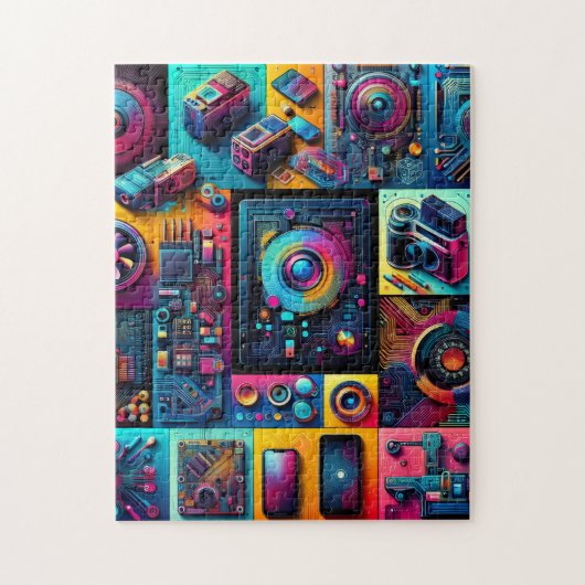 Technische Rätsel Puzzle (Vertikal)