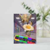 Technische Schwierigkeiten Bitte Warten Sie Collag Postkarte (Stehend Vorderseite)