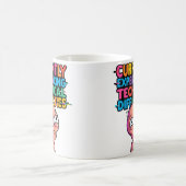 Technische Schwierigkeiten Lustiger Becher —Glitch Kaffeetasse (Mittel)