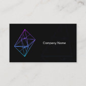 Technische Start-up-Black-Business-Karte mit eigen Visitenkarte (Vorderseite)