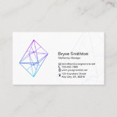 Technische Start-up-White-Business-Karte mit eigen Visitenkarte (Rückseite)