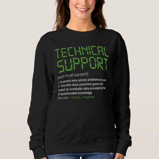 Technische technische Support-Definition All Thing Sweatshirt (Vorderseite)