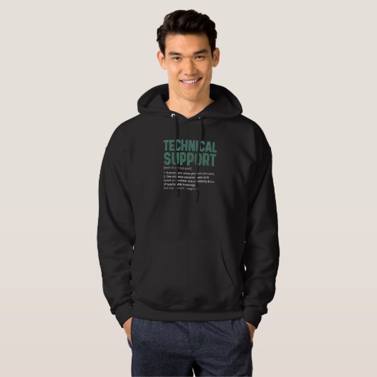 Technische technische Supportdefinition Programmie Hoodie (Vorne ganz)