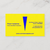 Technische und elektronische Beruf-Visitenkarte Visitenkarte (Rückseite)