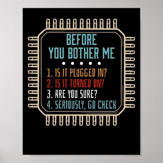 Technische Unterstützung für Informationstechnolog Poster (Vorne)