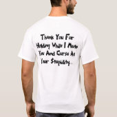 Technische Unterstützung T-Shirt (Rückseite)