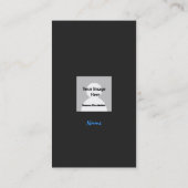 Technische Visitenkarte (Rückseite)