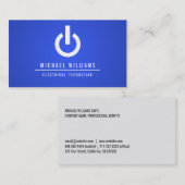 TECHNISCHE Visitenkarte ELEKTRO ELEKTRIKER (Vorne/Hinten)