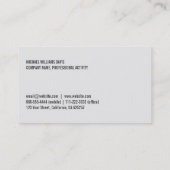 TECHNISCHE Visitenkarte ELEKTRO ELEKTRIKER (Rückseite)