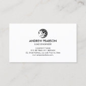 Technische Weltkarte Visitenkarte (Rückseite)