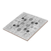 Technische Zeichn-Pläne Weißes Design Fliese (Seite)