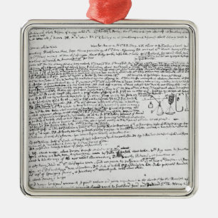 Technische Zeichnungen Silbernes Ornament