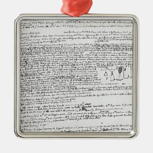 Technische Zeichnungen Silbernes Ornament (Vorne)