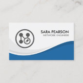 Technischer Computer des Netzwerkingenieurs Visitenkarte (Vorderseite)